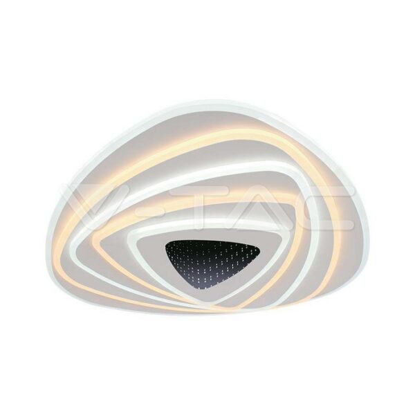 V-TAC VT-15357 120W LED Осветител За Таван (51*50*7CM) CCT: 3000K+6000K Димираща + Дистанционно