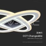 V-TAC VT-15360 130W LED Осветител За Таван (50*50*5CM) CCT: 3000K+6000K Димираща + Дистанционно