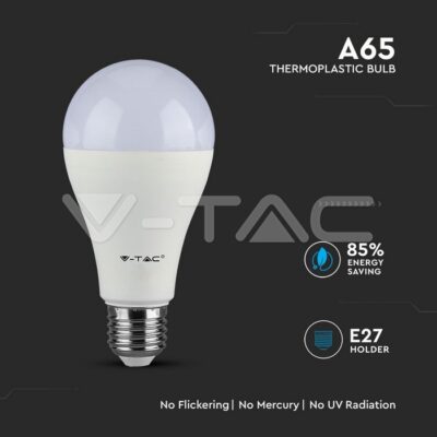 V-TAC VT-162 LED Крушка SAMSUNG Чип 17W A65 E27 Топло Бяла Светлина