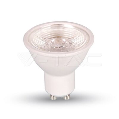 V-TAC VT-1668 LED Крушка 7W GU10 Пластик Лупа Димируема 6000K 38°