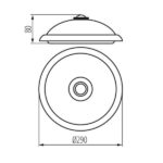 Kanlux 18121 ЛЕД Плафон FOGLER LED 220V 14W 4000K IP20