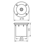 Kanlux 18194 Oprawa najazdowa MORO N GU10 220V