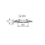 Kanlux 18280 OPRAWA HALOGEN SEIDY Gx5.3 12V IP20