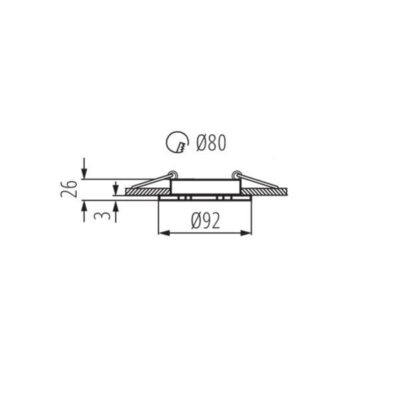 Kanlux 18280 OPRAWA HALOGEN SEIDY Gx5.3 12V IP20