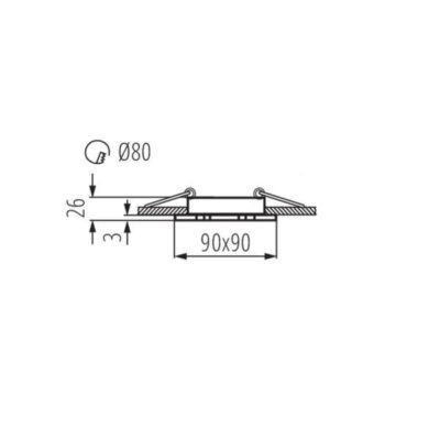 Kanlux 18281 OPRAWA HALOGEN SEIDY Gx5.3 12V IP20