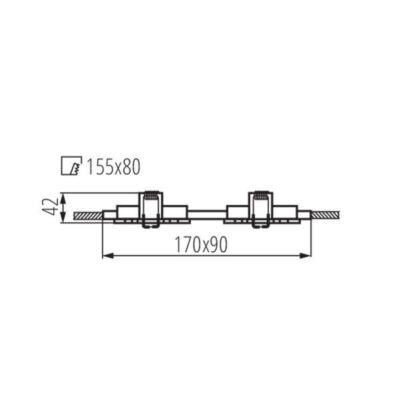 Kanlux 18282 Точково таванно осветително тяло SEIDY Gx5.3 12V IP20