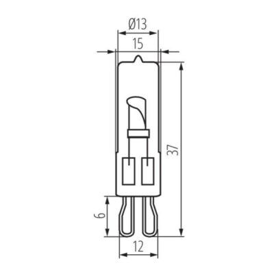 Kanlux 18421 Халогенен източник на светлина G9 STAR 220V 33W 2700K