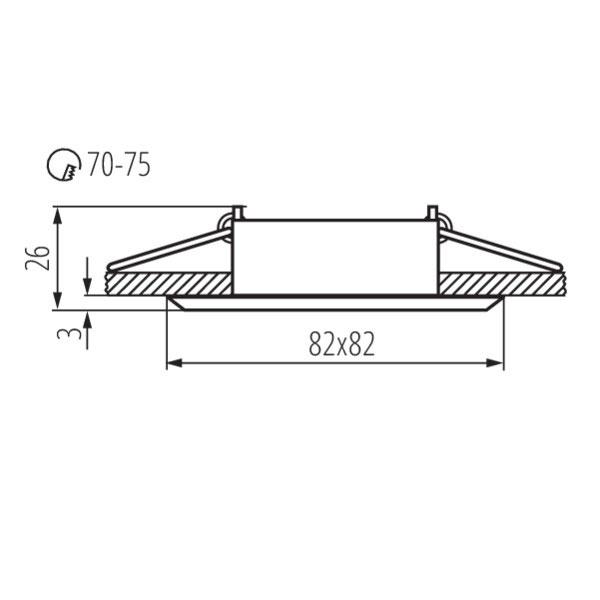 Kanlux 18530 OPR.HALOGENOWA GWEN Gx5.3 12V IP20