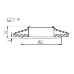 Kanlux 18561 OPR.HALOGENOWA EVIT Gx5.3 12V IP20