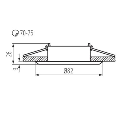 Kanlux 18561 OPR.HALOGENOWA EVIT Gx5.3 12V IP20