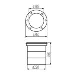 Kanlux 18983 Oprawa najazdowa TURRO LED 220V 45W 4000K