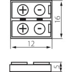 Kanlux 19030 Съединителен елемент за LED ленти CONNECTOR 12V