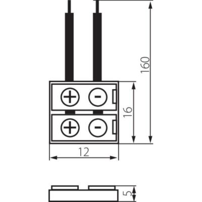 Kanlux 19032 Съединителен елемент за LED ленти CONNECTOR 12V