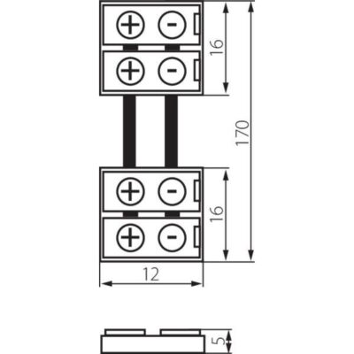 Kanlux 19033 Съединителен елемент за LED ленти CONNECTOR 12V