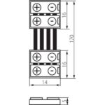 Kanlux 19037 Съединителен елемент за LED ленти CONNECTOR RGB 12V