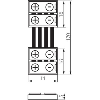 Kanlux 19037 Съединителен елемент за LED ленти CONNECTOR RGB 12V