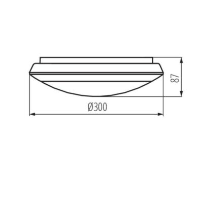 Kanlux 19063 Плафониера за таван DABA N SMD 4000K 22W IP66 220V