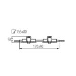 Kanlux 19455 OPRAWA HALOGEN SEIDY Gx5.3 12V IP20