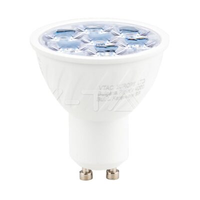 V-TAC VT-20028 LED Крушка SAMSUNG Чип GU10 6W Пластик 10° 6400K