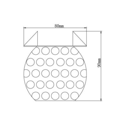 VITO 2012320 Спот Осветление За Вграждане Кръгъл PALACE-06 G9 Хром Стъкло