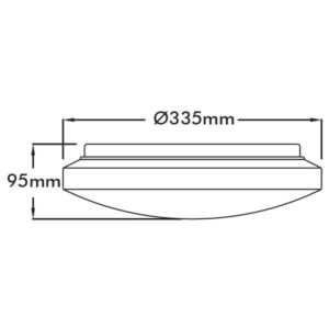 VITO 2022850 ЛЕД CEILING Осветление MOON-30 18W 1620Lm 6500K IP20 Бяло