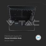 V-TAC VT-20265 50W LED Прожектор PIR Сензор SAMSUNG Чип Черно Тяло 3000K