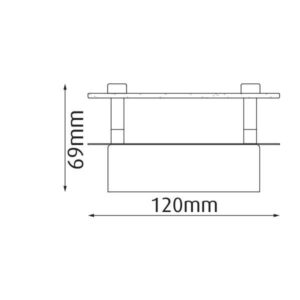 Vito 2101050 RINGS-1 1x5W CHROME 3000K IP20 5W 220V