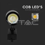 V-TAC VT-211286 35W LED Прожектор Релсов Монтаж Черно Тяло 4000K