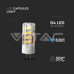 V-TAC VT-21132 LED Крушка SAMSUNG Чип 3.2W G4 4000K