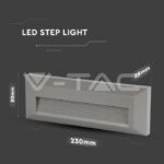 V-TAC VT-211330 3W LED   за Стъпала Сиво Тяло 4000К