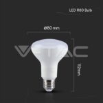 V-TAC VT-21137 LED Крушка SAMSUNG Чип 10W E27 R80 6400K