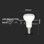 V-TAC VT-21139 LED Крушка SAMSUNG ЧИП 6W E14 R50 4000K