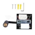 V-TAC VT-211485 3W LED Стенна Лампа Спалня Черна 3000К