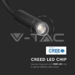 V-TAC VT-211485 3W LED Стенна Лампа Спалня Черна 3000К