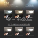 V-TAC VT-2114921 30W 60W 30W LED Дизайнерски Плафон Дистанционно Димиращ Диаманд Ф400