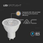 V-TAC VT-21189 LED Крушка SAMSUNG Чип 6W GU10 38° 3000K