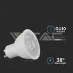 V-TAC VT-21190 LED Крушка SAMSUNG Чип 6.5W GU10 38° 4000K