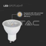 V-TAC VT-21198 LED Крушка SAMSUNG Чип 6W GU10 Димираща 110° 3000K