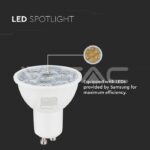 V-TAC VT-2120027 LED Крушка SAMSUNG ЧИП 6.5W GU10 10° 4000K