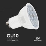 V-TAC VT-2120027 LED Крушка SAMSUNG ЧИП 6.5W GU10 10° 4000K