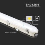 V-TAC VT-2120217 LED Влагозащитено Тяло M-Серия 1200мм 36W 4000K Мат Стоманен Клип 120lm/W