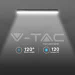 V-TAC VT-2120220 LED Влагозащитено Тяло М-Серия 1500мм 48W 6500K Авариино Захранване Стоманен Клип 120lm/W