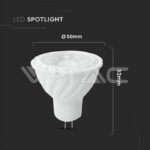 V-TAC VT-21206 LED Крушка SAMSUNG Чип 6W GU10 MR16 110° 6500K