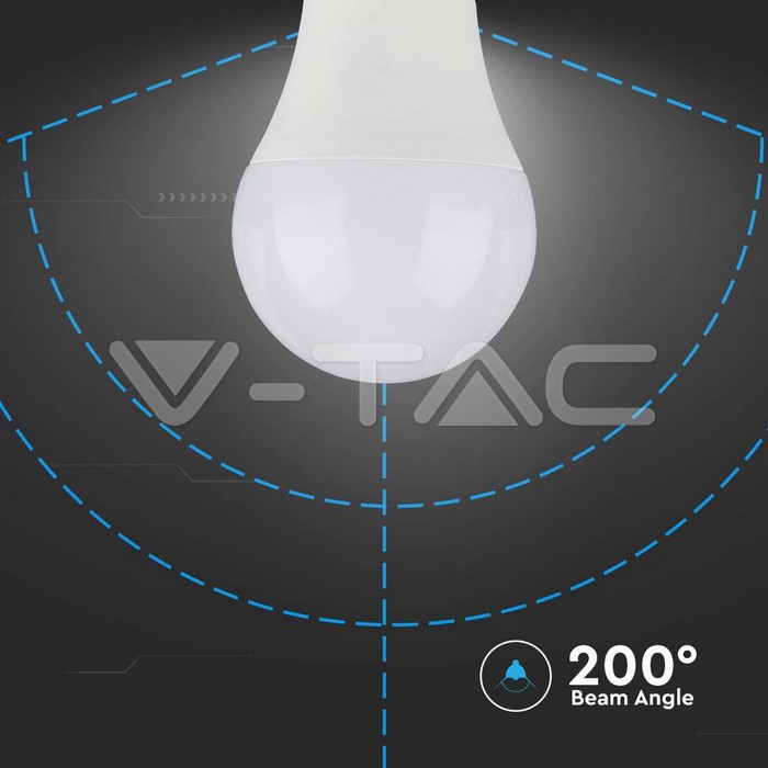 V-TAC VT-21228 LED Крушка SAMSUNG ЧИП 9W E27 A60 3000K