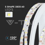 V-TAC VT-212560 LED Лента 2835 60/1 12V IP20 3000K S Образна