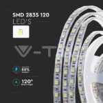 V-TAC VT-212626 LED Лента SMD2835 120 LEDs 24V IP65 4000K Двойно PCB 10м Ролка