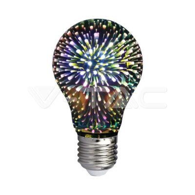 V-TAC VT-212704 LED Крушка 3W E27 Filament 3D A60 3000K