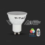 V-TAC VT-212778 LED Крушка 5.5W GU10 Пластик RGB + 3000K