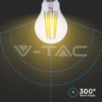 V-TAC VT-212802 LED Крушка 18W Filament E27 A70 3000K 135 lm/W