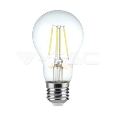 V-TAC VT-212815 LED Крушка 8W Filament E27 A60 Димираща 3000К